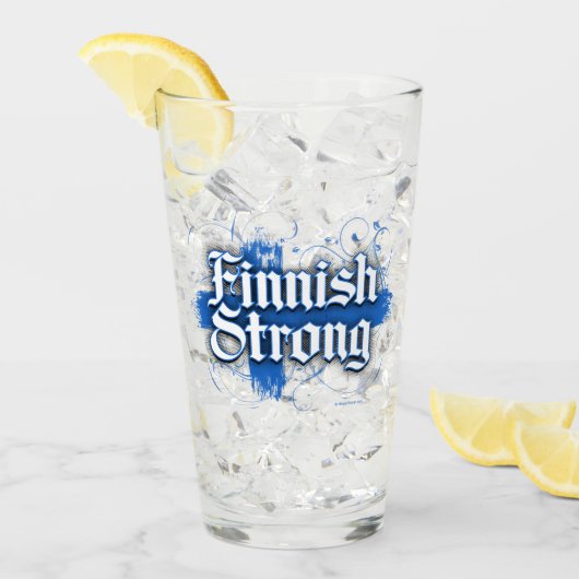 Finnisch Strong Glas (Vorderseite Ice)