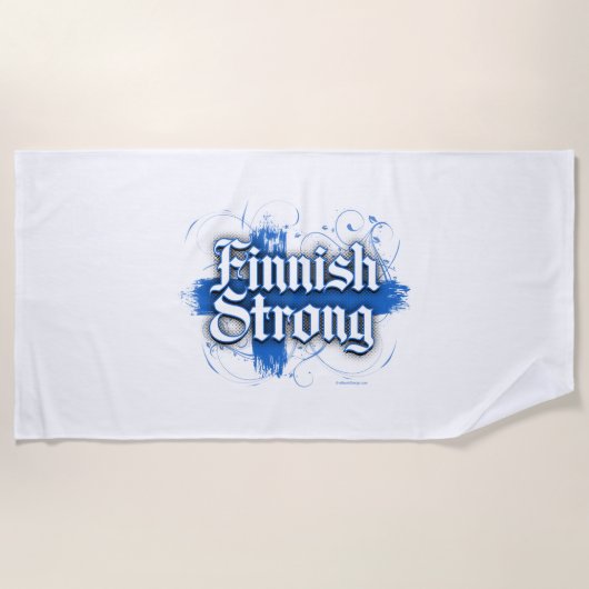 Finnisch Strong Strandtuch (Vorderseite)