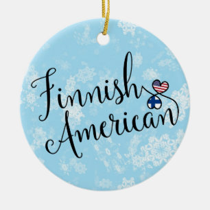 Finnische amerikanische keramikornament