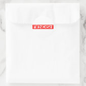 Finnische Briefmarke Runder Aufkleber (Tasche)