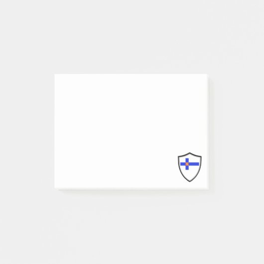 Finnische Fahne Post-it Klebezettel (Vorderseite)