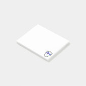 Finnische Fahne Post-it Klebezettel (angewinkelt)