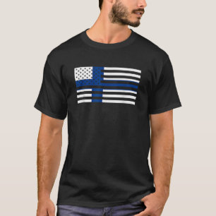 Finnische Flagge Amerika Finnland USA Pride Te T-Shirt