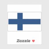 Finnische Flagge Aufkleber (Blatt)