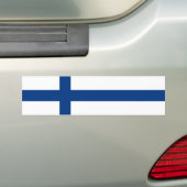 Finnische Flagge Autoaufkleber (Auf Auto)