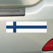 Finnische Flagge Autoaufkleber (Auf Auto)