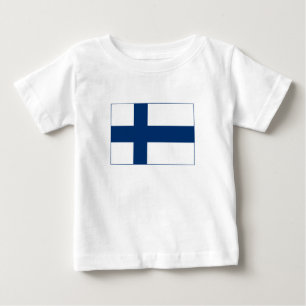 Finnische Flagge Baby T-shirt