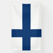 Finnische Flagge Banner (Vertikal)