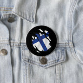 Finnische Flagge Button (Beispiel)