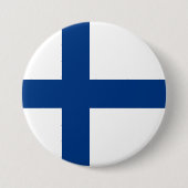 Finnische Flagge Button (Vorderseite)