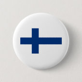 Finnische Flagge Button (Vorderseite)
