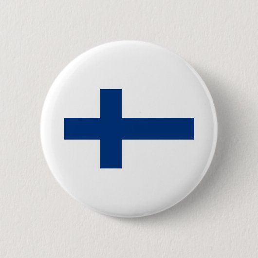 Finnische Flagge Button (Vorderseite)