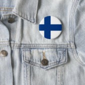 Finnische Flagge Button (Beispiel)