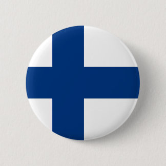 Finnische Flagge Button