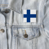 Finnische Flagge Button (Beispiel)