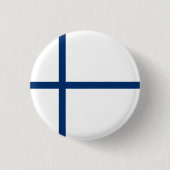 Finnische Flagge Button (Vorderseite)