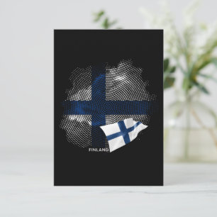 Finnische Flagge Dankeskarte
