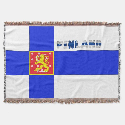 Finnische Flagge Decke (Vorderseite)
