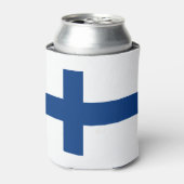 Finnische Flagge Dosenkühler (Kanne Vorderseite)