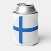 Finnische Flagge Dosenkühler (Kanne Rückseite)