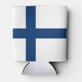 Finnische Flagge Dosenkühler (Vorderseite)