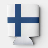 Finnische Flagge Dosenkühler (Rückseite)