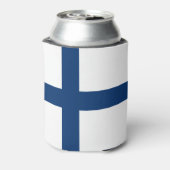 Finnische Flagge Dosenkühler (Kanne Rückseite)