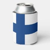 Finnische Flagge Dosenkühler (Kanne Rückseite)