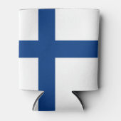 Finnische Flagge Dosenkühler (Vorderseite)