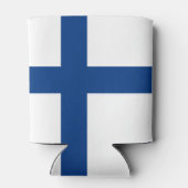 Finnische Flagge Dosenkühler (Rückseite)