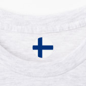 Finnische Flagge Etiketten (Befestigt)