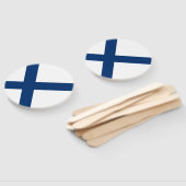 Finnische Flagge Fächer (Non-assembled)