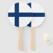 Finnische Flagge Fächer (Vorne und Hinten)