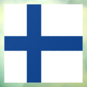 Finnische Flagge Fensteraufkleber (Blatt 3)