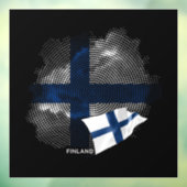 Finnische Flagge Fensteraufkleber (Blatt 3)