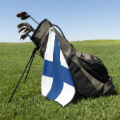 Finnische Flagge / Finnisches Golf / sport Golf He Golfhandtuch (Gras)