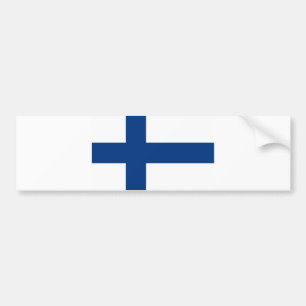 Finnische Flagge (Finnland) Autoaufkleber