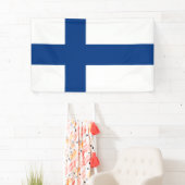 Finnische Flagge (Finnland) Banner (Insitu)