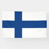 Finnische Flagge (Finnland) Banner (Horizontal)