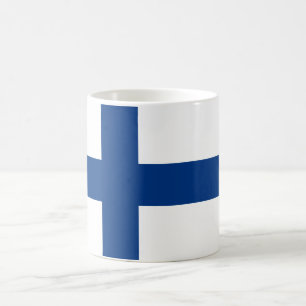Finnische Flagge (Finnland) Kaffeetasse