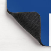Finnische Flagge (Finnland) Mousepad (Ecke)