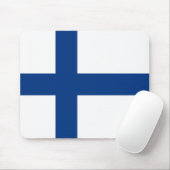 Finnische Flagge (Finnland) Mousepad (Mit Mouse)