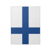 Finnische Flagge (Finnland) Notepad Notizblock (Rotiert)