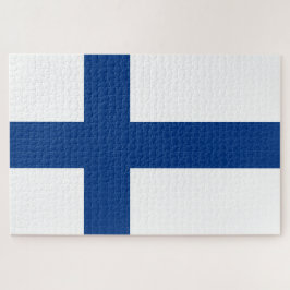 Finnische Flagge (Finnland) Puzzle
