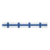 Finnische Flagge (Finnland) Satinband (Vorderseite)