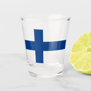 Finnische Flagge (Finnland) Schnapsglas
