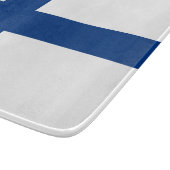 Finnische Flagge (Finnland) Schneidebrett (Ecke)