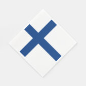 Finnische Flagge (Finnland) Serviette (Ecke)