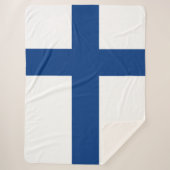 Finnische Flagge (Finnland) Sherpadecke (Vorderseite)