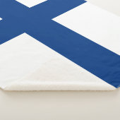 Finnische Flagge (Finnland) Sherpadecke (3/4)